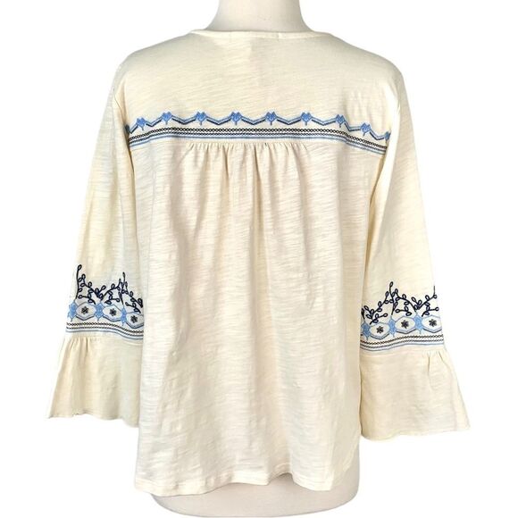 NWT Love, Margaux 100% Cotton Floral Embroidered Blouse - Picture 4 of 7